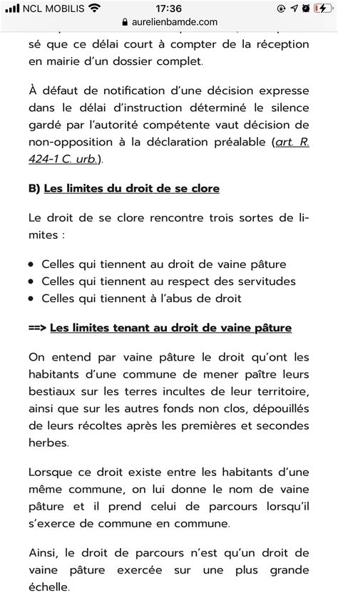 article 647 du code civil clôture.